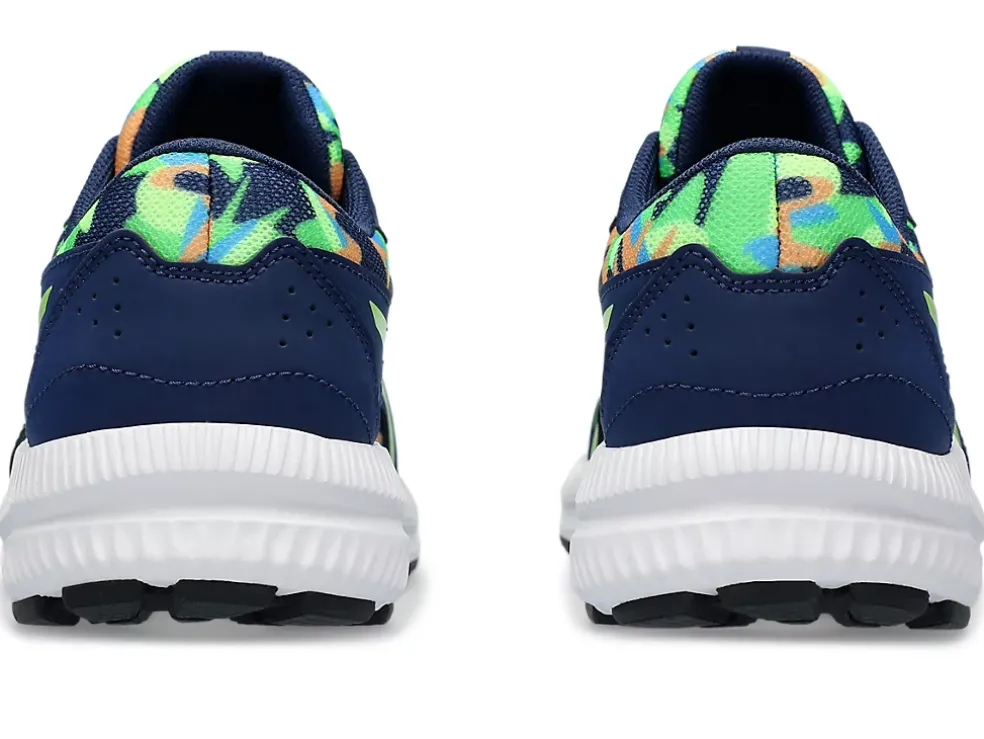 Shop ASICS CONTEND 8 GRADE SCHOOL Blue Expanse/Electric Lime
