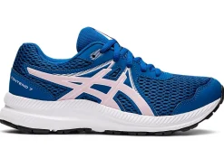 Fashion ASICS CONTEND 7 GRADE SCHOOL Lake Drive/Barely Rose