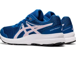 Fashion ASICS CONTEND 7 GRADE SCHOOL Lake Drive/Barely Rose