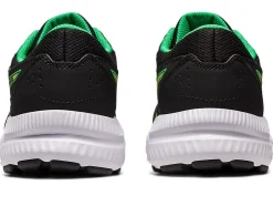 Shop ASICS CONTEND 8 GRADE SCHOOL Black/Lime Zest