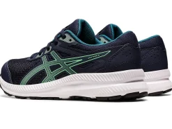 Discount ASICS CONTEND 8 GRADE SCHOOL Midnight/New Leaf