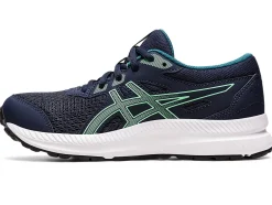 Discount ASICS CONTEND 8 GRADE SCHOOL Midnight/New Leaf