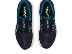 Discount ASICS CONTEND 8 GRADE SCHOOL Midnight/New Leaf