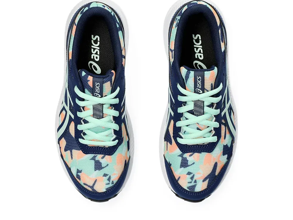 Discount ASICS CONTEND 8 GRADE SCHOOL Blue Expanse/Mint Tint