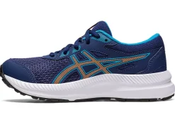 Online ASICS CONTEND 8 GRADE SCHOOL Indigo Blue/Sun Peach