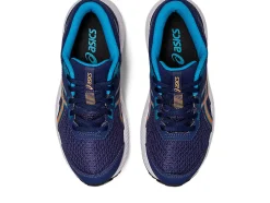 Online ASICS CONTEND 8 GRADE SCHOOL Indigo Blue/Sun Peach