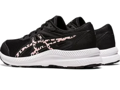 Shop ASICS CONTEND 8 GRADE SCHOOL Black/Frosted Rose