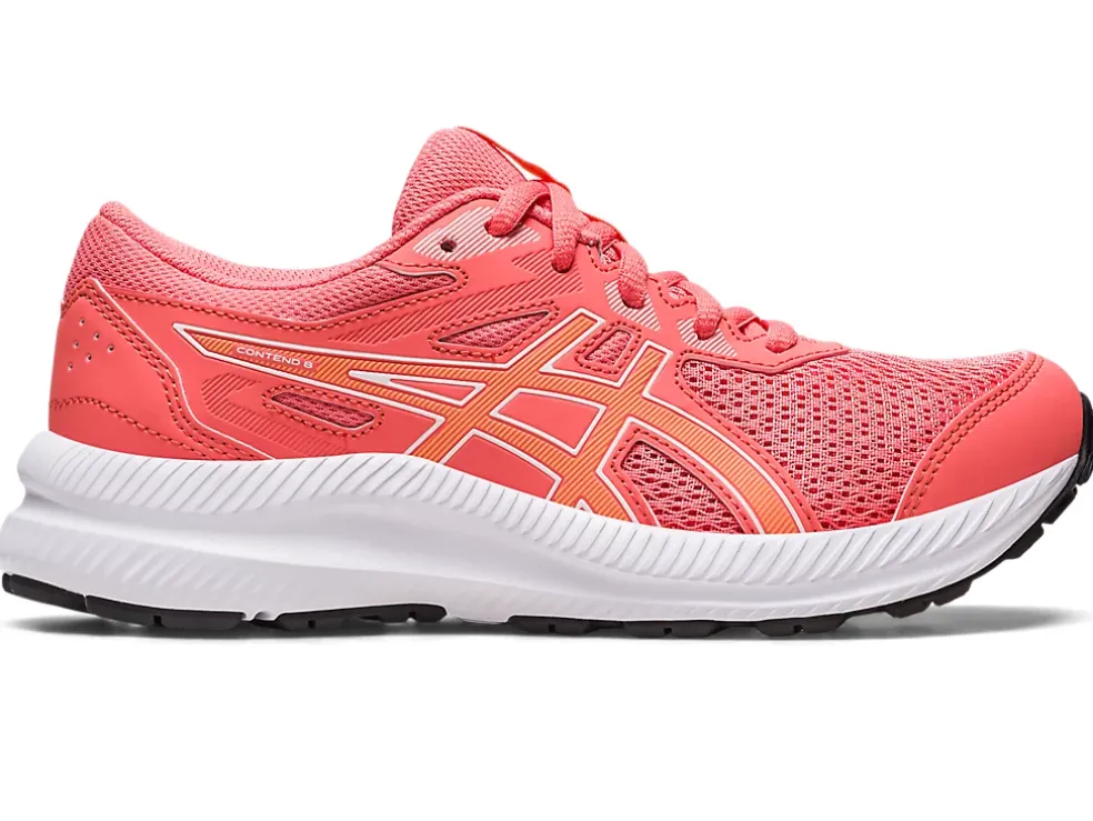 Cheap ASICS CONTEND 8 GRADE SCHOOL Papaya/Summer Dune