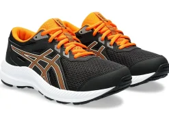 Best ASICS CONTEND 8 GRADE SCHOOL Black/Bright Orange