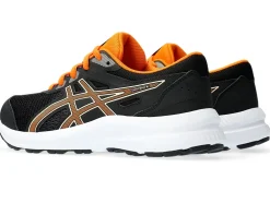 Best ASICS CONTEND 8 GRADE SCHOOL Black/Bright Orange