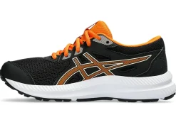 Best ASICS CONTEND 8 GRADE SCHOOL Black/Bright Orange