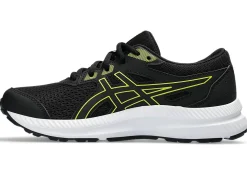 Outlet ASICS CONTEND 8 GRADE SCHOOL Black/Bright Yellow
