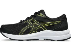 Outlet ASICS CONTEND 8 GRADE SCHOOL Black/Bright Yellow