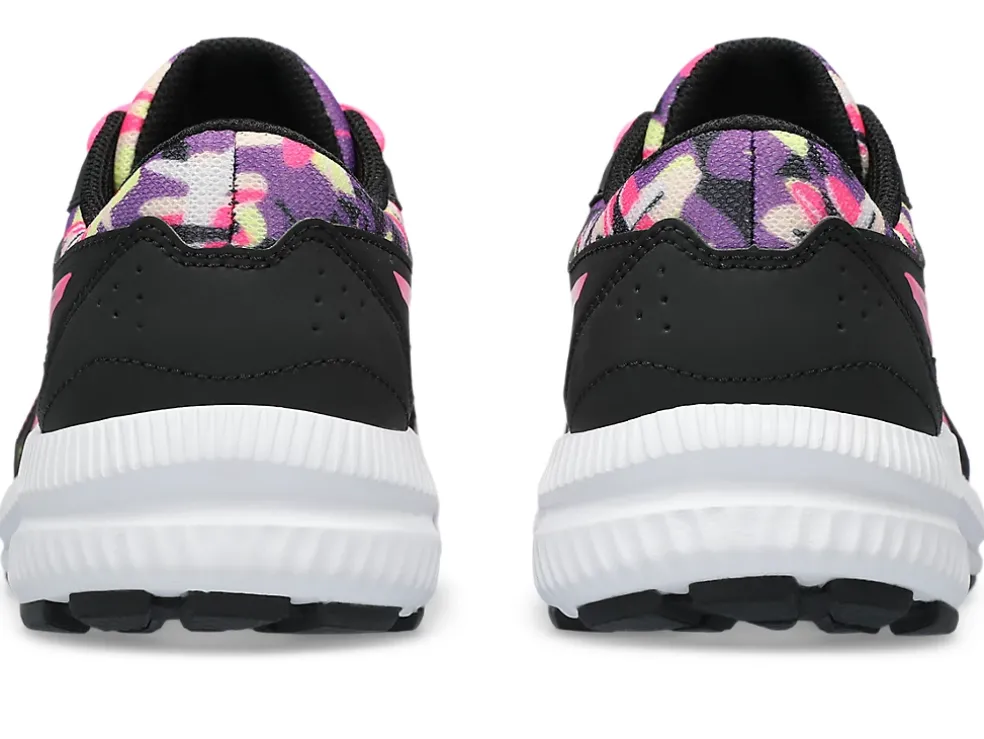 Cheap ASICS CONTEND 8 GRADE SCHOOL Black/Hot Pink