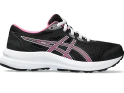 Cheap ASICS CONTEND 8 GRADE SCHOOL Black/Hot Pink