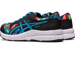 Fashion ASICS CONTEND 8 GRADE SCHOOL Black/Island Blue