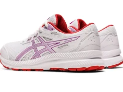 Shop ASICS CONTEND 8 GRADE SCHOOL White/Orchid