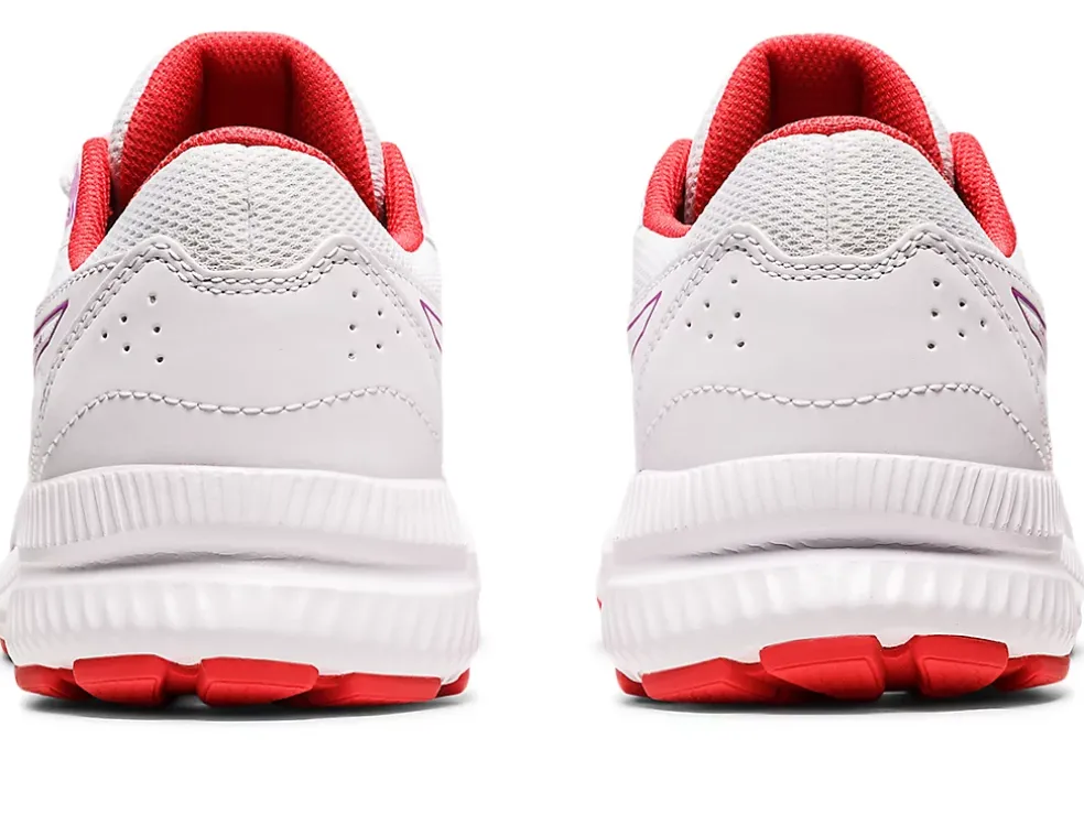 Shop ASICS CONTEND 8 GRADE SCHOOL White/Orchid