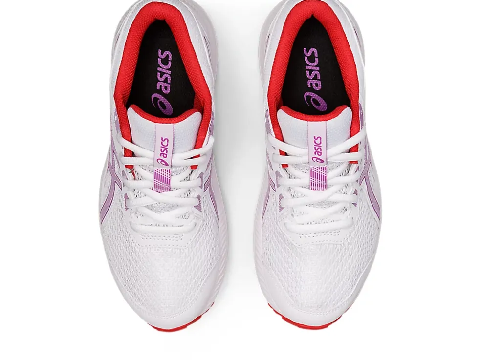 Shop ASICS CONTEND 8 GRADE SCHOOL White/Orchid