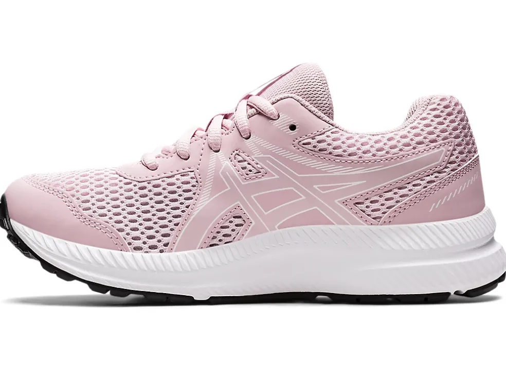 Store ASICS CONTEND 7 GRADE SCHOOL Barely Rose/White