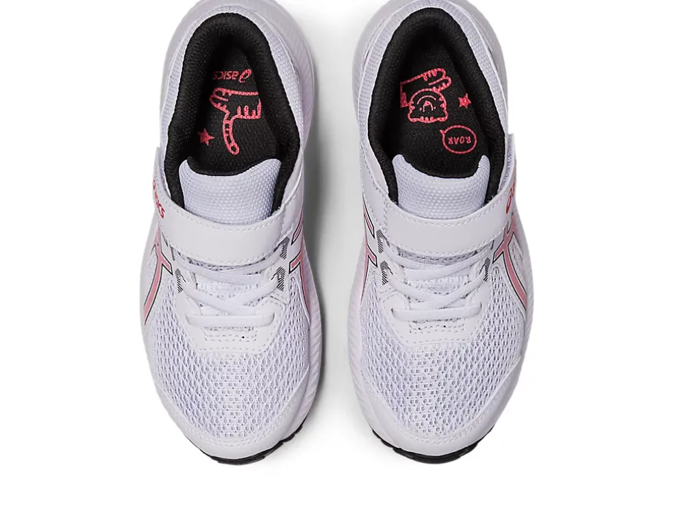 Clearance ASICS CONTEND 8 PRE-SCHOOL White/Electric Red