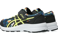 Sale ASICS CONTEND 8 PRE-SCHOOL Black/Glow Yellow