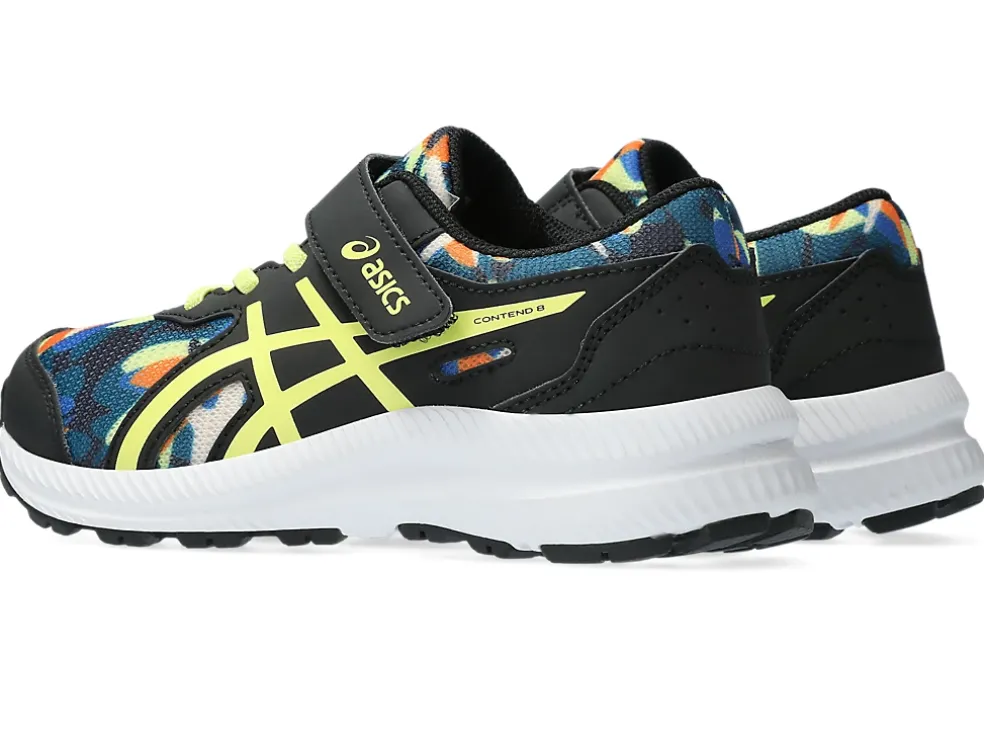 Sale ASICS CONTEND 8 PRE-SCHOOL Black/Glow Yellow