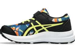 Sale ASICS CONTEND 8 PRE-SCHOOL Black/Glow Yellow