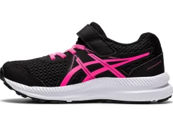 Online ASICS CONTEND 7 PRE-SCHOOL Black/Hot Pink