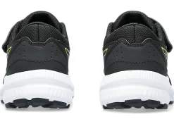 Discount ASICS CONTEND 8 PRE-SCHOOL Black/Bright Yellow
