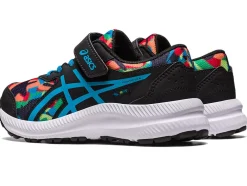 Discount ASICS CONTEND 8 PRE-SCHOOL Black/Island Blue