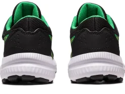 Cheap ASICS CONTEND 8 PRE-SCHOOL Black/Lime Zest