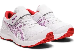 Shop ASICS CONTEND 8 PRE-SCHOOL White/Orchid