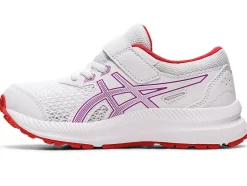Shop ASICS CONTEND 8 PRE-SCHOOL White/Orchid