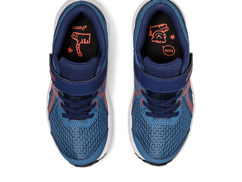 Discount ASICS CONTEND 8 PRE-SCHOOL Azure/Cherry Tomato