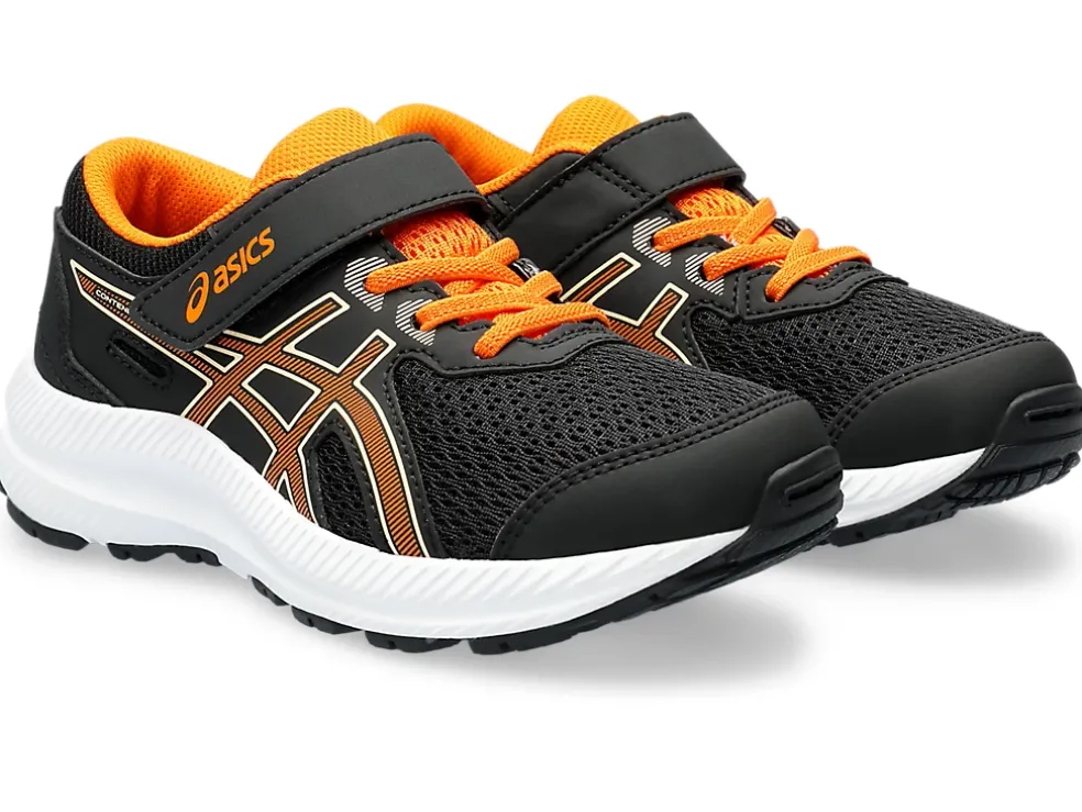 Hot ASICS CONTEND 8 PRE-SCHOOL Black/Bright Orange