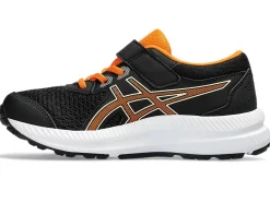 Hot ASICS CONTEND 8 PRE-SCHOOL Black/Bright Orange