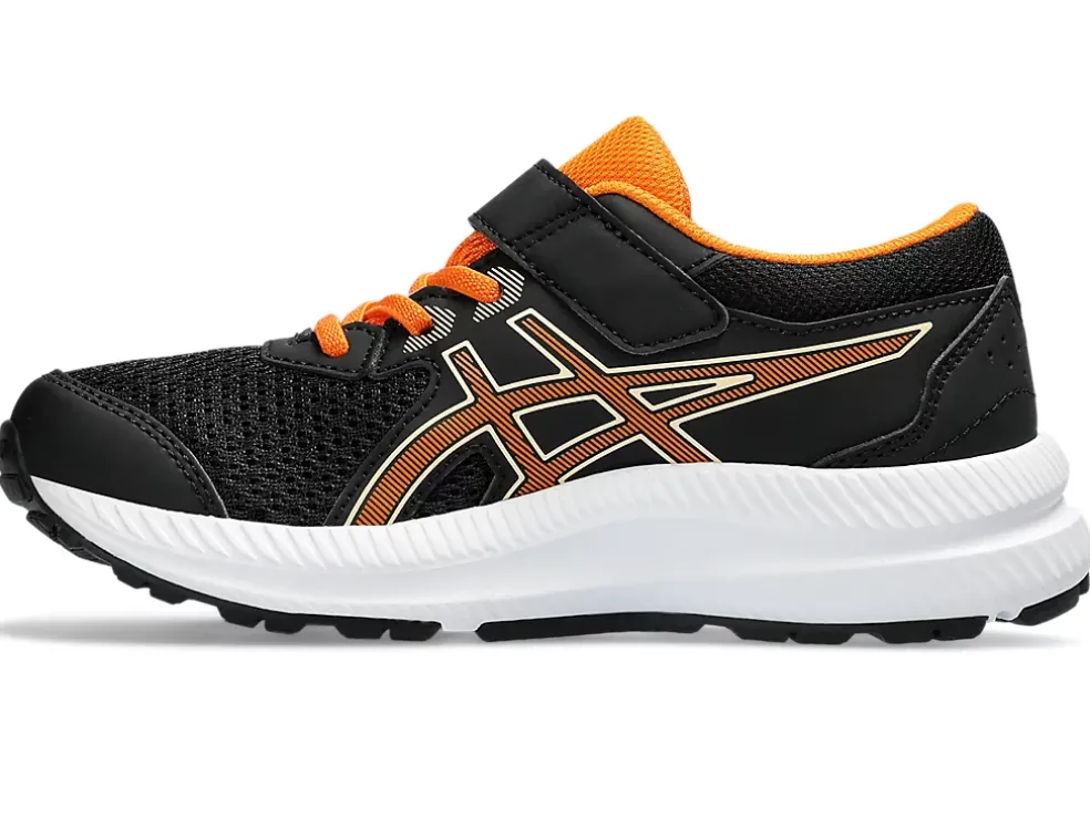 Hot ASICS CONTEND 8 PRE-SCHOOL Black/Bright Orange