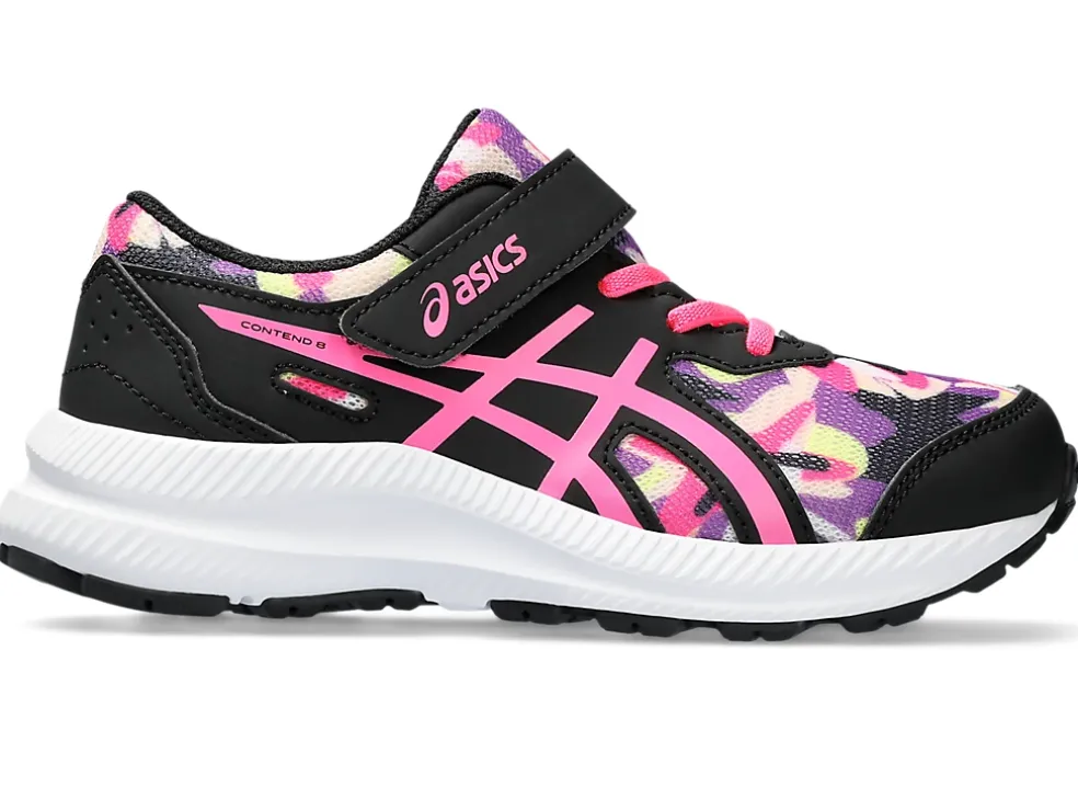 Clearance ASICS CONTEND 8 PRE-SCHOOL Black/Hot Pink