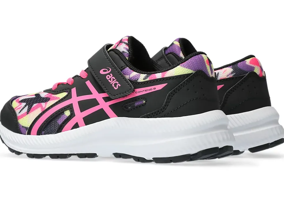 Clearance ASICS CONTEND 8 PRE-SCHOOL Black/Hot Pink