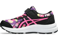 Clearance ASICS CONTEND 8 PRE-SCHOOL Black/Hot Pink