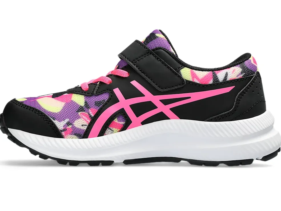 Clearance ASICS CONTEND 8 PRE-SCHOOL Black/Hot Pink