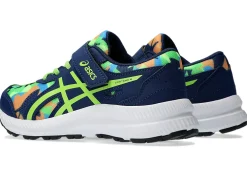 Cheap ASICS CONTEND 8 PRE-SCHOOL Blue Expanse/Electric Lime