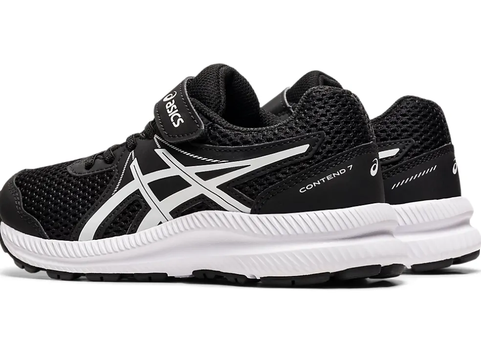 Shop ASICS CONTEND 7 PRE-SCHOOL Black/White