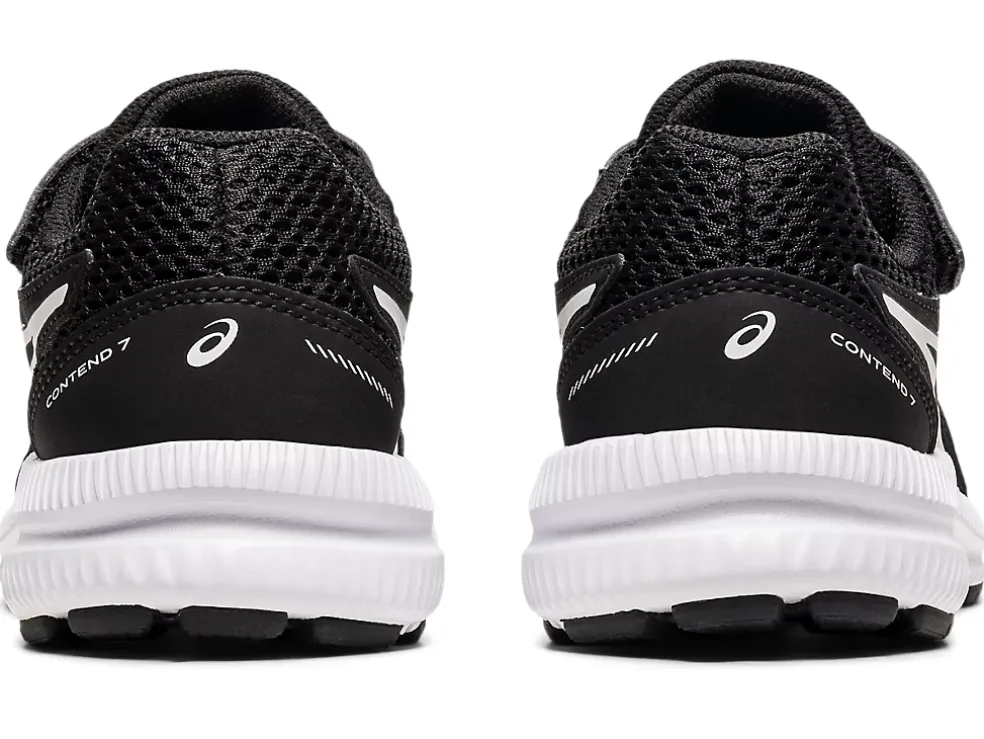 Shop ASICS CONTEND 7 PRE-SCHOOL Black/White