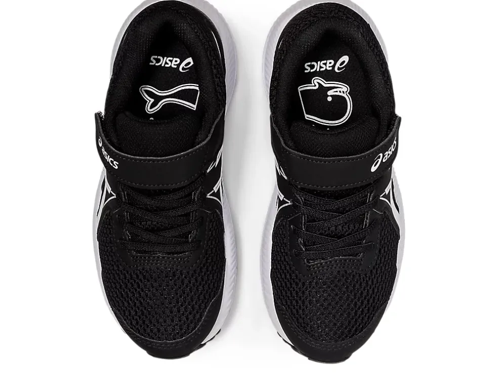 Shop ASICS CONTEND 7 PRE-SCHOOL Black/White