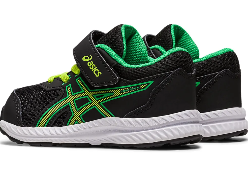 Best ASICS CONTEND 8 TODDLER SIZE Black/Lime Zest