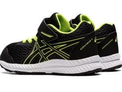 Shop ASICS CONTEND 7 TODDLER SIZE Black/Hazard Green