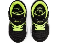 Shop ASICS CONTEND 7 TODDLER SIZE Black/Hazard Green