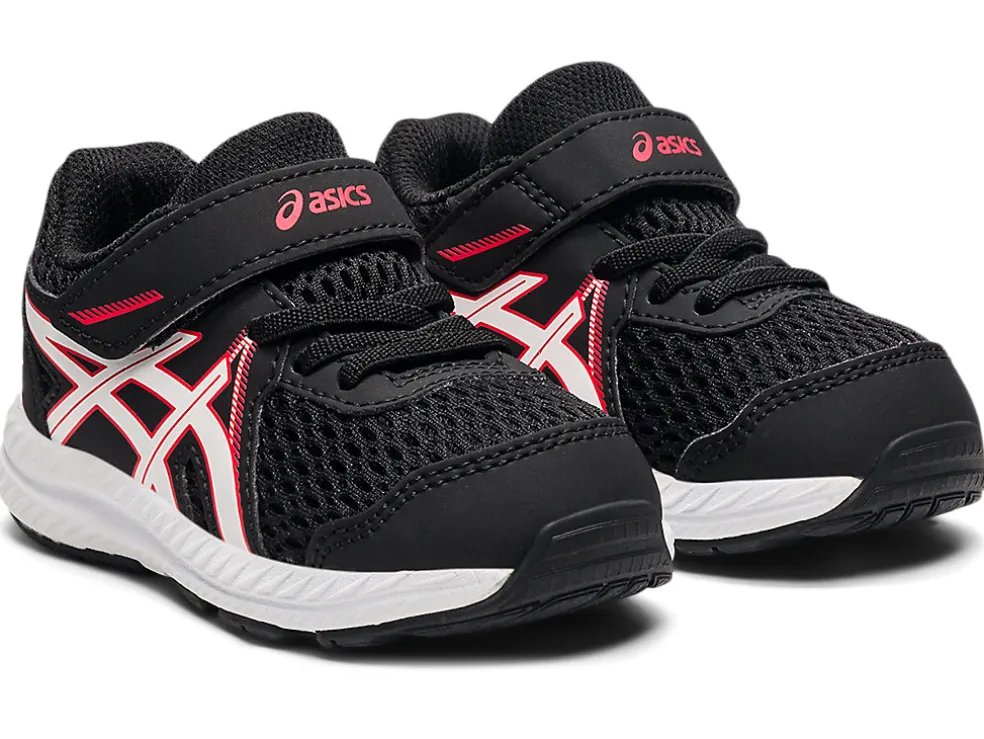 Cheap ASICS CONTEND 7 TODDLER SIZE Black/Electric Red